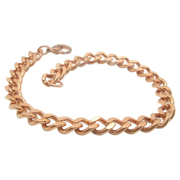 8 1/2 Inch Solid Copper Bracelet, 1/4 of an inch wide, CB641G - Made in the USA. Medium weight.