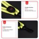 thumbnail image 3 of Colgante LED Llavero USB Recargable para Caminar Correr Ciclismo Amarillo, 3 of 6