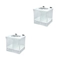 thumbnail image 2 of Methold Caja de malla de aislamiento Diseño de ventosa Incubadora de cría de peces Red Acuario Caja de incubación colgante Nuevo S 2piezas Methold CBP100990, 2 of 5