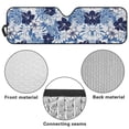 thumbnail image 6 of Yuyamidu Blue Hibiscus Windshield Sunshade Palm Leaves Front Window Sun Shade Foldable Sun Visor for Jeep Wrangler TJ JK JKU Sport Sahara Rubicon 2 Door & 4 Door, 6 of 7