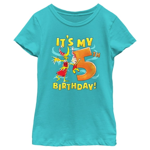 Girl's Dr. Seuss It's My 5th Birthday  Graphic T-Shirt
