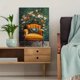 thumbnail image 5 of Qisvanset 12x16 Inch Vintage Antique Chair Canvas Wall Art, Green Gold Tone Furniture Art Elegant Living Room Decor, 5 of 8