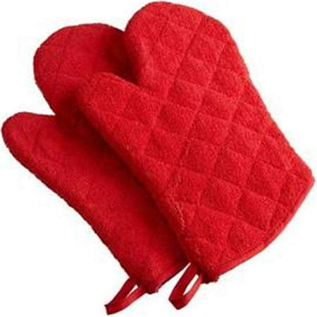 

Terry Oven Mitt Red Set of 2