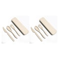 thumbnail image 3 of ZheElen Tableware Set Washable Solid Color Children Flatware Kit Indoor Outdoor Holiday Dinnerware with Storage Case Beige 2Set, 3 of 6