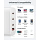 thumbnail image 2 of Blackultra Cargador USB C de 120W, Cargador múltiple USB 3USB-C + 1USB-A Cargador PD, estación de Ca, 2 of 7