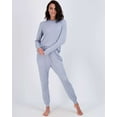 thumbnail image 6 of Real Essentials 4 Piece: Women's Long Sleeve Pullover Hoodie Henley Sweatshirt & Jogger Set- Athletic Lounge Sweatsuit, 6 of 7