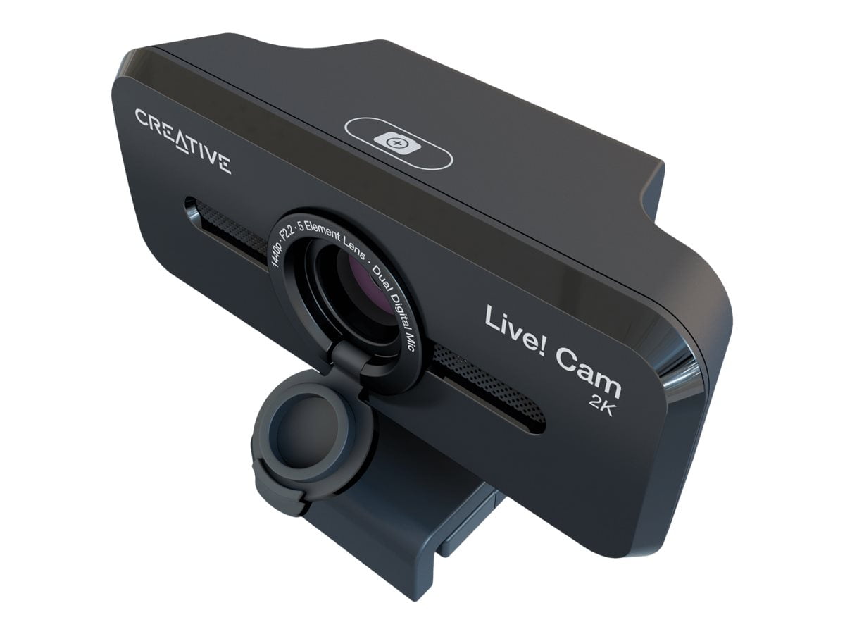 Creative Live! Cam Sync V3 2K QHD USB Webcam with 4X Digital Zoom (4 Zoom  Modes from Wide Angle to Narrow Portrait View), Privacy Lens, 2 Mics, for  PC and Mac - Walmart.com