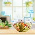 thumbnail image 4 of Clear 24 Ounce Plastic Salad Bowls with Snap-On Lids. 50 Pack. Airtight Disposable Containers for Lunch, Meal Prep, Parties. Ideal as Lids, 4 of 4