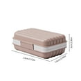 thumbnail image 2 of Tahtuvzn Storage and Organization Clearance! Leakproof Travel Soap Dish with Lid Draining Soap Bar Travel Soap Container Portable Soap Case for Traveling Camping Outdoor Gym Bathroom, 2 of 6