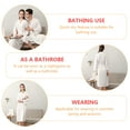 thumbnail image 4 of 1 Pc Multipurpose Nightclothes Practical Polyester Couple Robe (Female, M), 4 of 8