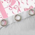 thumbnail image 4 of Manfei Monogrammed P Design Blackout Curtains,Pink Dreamy Bowknot Window Curtains Pack of 2 (38x45 Each), 4 of 6