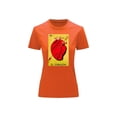 thumbnail image 1 of Playera Blusa El Corazon De La Loteria Mexicana Tradicion Mexicana Color Anaranjado Talla Mediana Marca Emil SaEs, 1 of 4