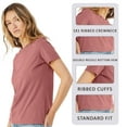 thumbnail image 3 of BELLA + CANVAS Women’s Relaxed Jersey Tee 100% Ring-Spun Cotton Short Sleeve Crew Neck T-Shirt (Asphalt, L), 3 of 7