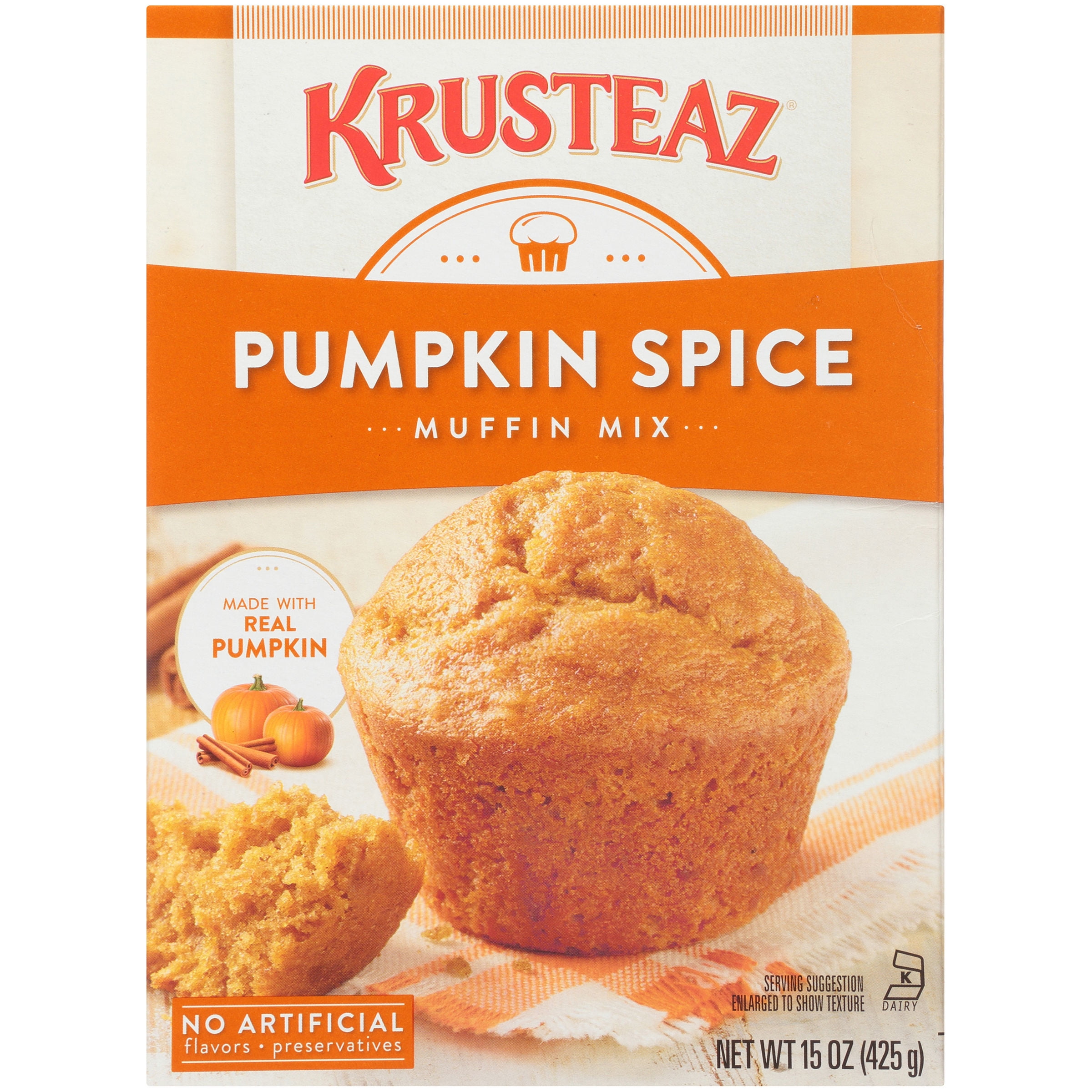 Krusteaz® Pumpkin Spice Muffin Mix 15 oz. Box