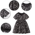thumbnail image 1 of LYMAYTER Robe Décontractée pour Filles Tout-Petits Mode Col en U Robe d'Été Style Western en Coton pour Enfants 2-7 Ans, 1 of 8