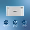 thumbnail image 5 of Philips Battery-Operated 2-Melody Doorbell Kit, White, 6.45in, DES1120W/27, 5 of 10