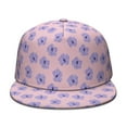 thumbnail image 2 of Summer Bright Floral Flat Bill Hat - Adjustable Urban Style Cap, 2 of 5
