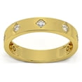 thumbnail image 4 of Pompeii 1/4Ct Diamond Wedding Ring Anniversary Band in White, Yellow, or Rose Gold, 4 of 6