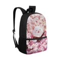 thumbnail image 2 of Jeiento Cute Cat School Backpack for Girls 6-8 8-10 10-12 Elementary School Bags Satchel Kids Bookbags for 3rd/4th/5th Grade Pink Cherry Blossom Back Pack Purse 17inch Cute Daypack, 2 of 6