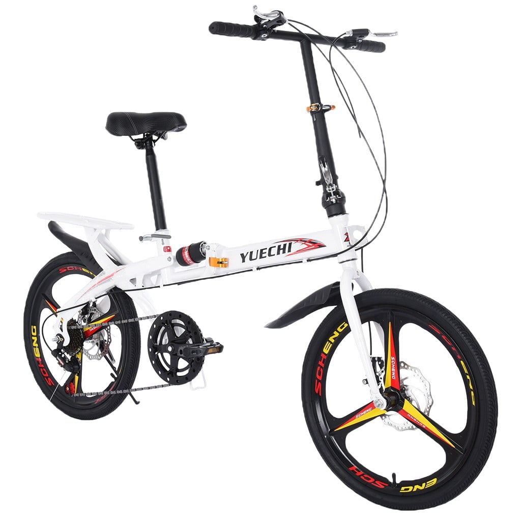 Kid/Adult 20" 7-Speed Lightweght Folding Bike Commuter Bikes Bicycle For Student 