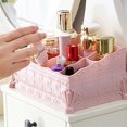 thumbnail image 2 of 1 Unids Comestic Caja de Almacenamiento Organizador de Maquillaje Multifunción Decoración de Flores Caja Chic Abanopi HQS-109478, 2 of 7