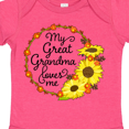 thumbnail image 4 of Inktastic My Great Grandma Loves Me with Sunflower Wreath Boys or Girls Baby Bodysuit, 4 of 5