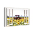 thumbnail image 2 of Creative Products Sunflower Tractor Window 20x30 Canvas Wall Art, 2 of 4