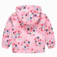 thumbnail image 5 of CAUYDY Toddler Baby Boys Girls Hooded Jacket Windbreaker Lightweight Dinosaur Print Coat Autumn Long Sleeve Windproof Outwear(L101-Watermelon Red,3-4 Y), 5 of 9
