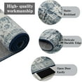 thumbnail image 3 of Twister.CK Machine Washable Runner Rug, 2' x 6' Floral Carpet, for Bedroom, Entry Way, Nursery, Blue, 3 of 7