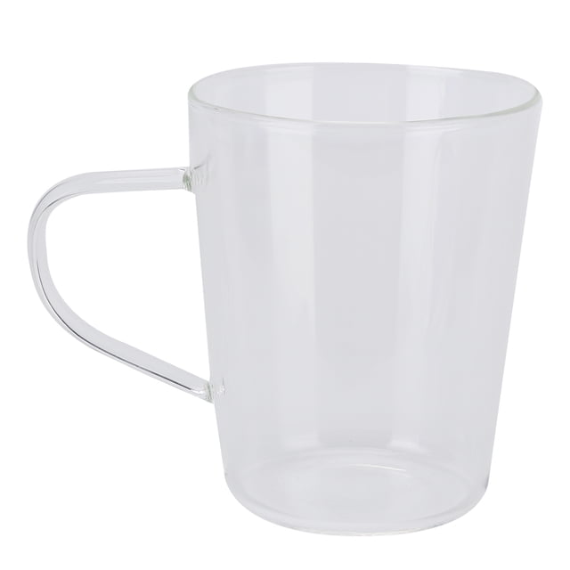 Taza de Leche 380 ml ANGGREK Taza de Café de Vidrio Resistente a Altas Temperaturas