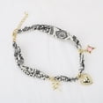 thumbnail image 5 of Unique Bargains 1 Pc Stylish Scarf Necklace with Charm Adjustable Tie Statement Choker for Women Black White, 5 of 5