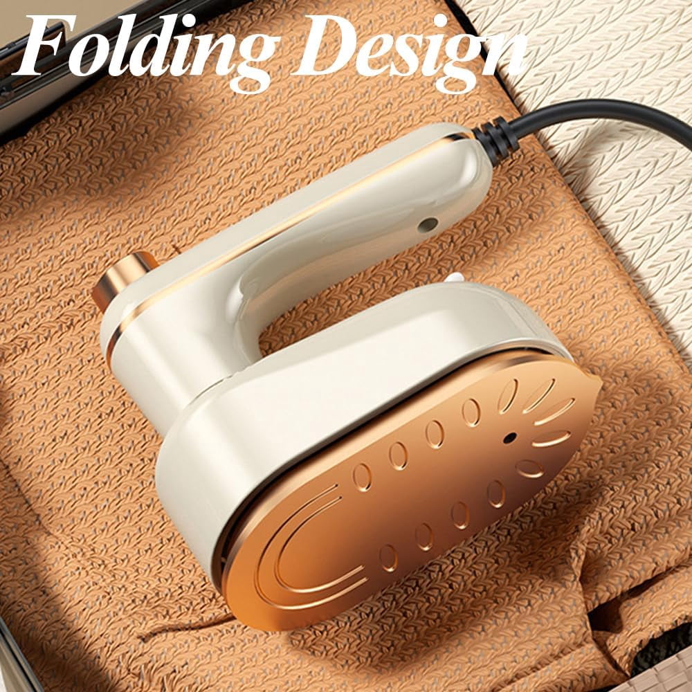2026 New Handheld Portable Steam Iron, Portable Handheld Garment Mini Electric Iron, 2 in 1 Mini Portable Rotary Garment Iron, Compact Design with 50ml Water Tank for Home Travel Use