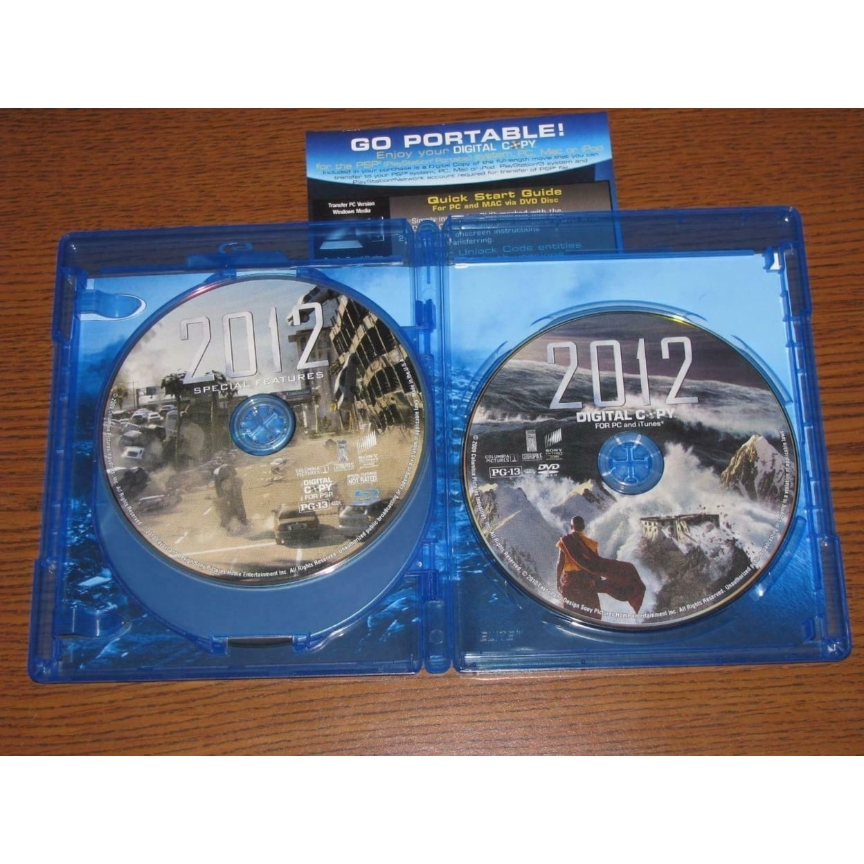 2012 (Blu-ray Disc, 2010, 3-Disc Set, No Digital Copy) - Walmart.com