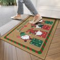 thumbnail image 5 of Vintage Cute Gnome Pattern Kitchen Mat Christmas Door Mat Indoor Thanksgiving Floor Mat Kitchen Mat Non Slip Scratch Absorbent Snow Kitchen Mat Door Mat 30" X 17", 5 of 6