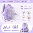 thumbnail image 6 of Gynky School  Backpack - 3Pcs Backpack Set Cute Bookbag Middle School Backpacks for Teens Bookbag School Bags 3 Set, 6 of 9