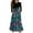 #A10-Dark Blue, variant on Abcomgle Girls Maxi Dresses Casual Patchwork Ruffle Long Sleeve Girls Long Dresses Vintage Floral Print Crew Neck Sundresses Tiered Dresses with Pockets,7-8 Years Light Blue