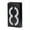Black, variant on WEUVEB Solar Powered House Number Black ABS Outdoor Use for Home