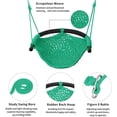 thumbnail image 5 of Hand-Knitting Toddler Swing, Swing Seat for Kids with Adjustable Ropes, Little tikes Swings Set, for Outdoor Indoor, Playground, Backyard (Macaron Green), 5 of 13