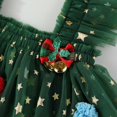 thumbnail image 7 of enyan Toddler Baby Girl Christmas Dress Star Sequin Layered Tutu Tulle Dress Girls Cake Smash Xmas Tree Dresses Green,4-5 Years, 7 of 7