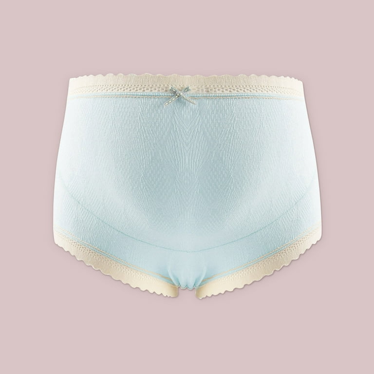 HUPOM Cute Underwear For Women Underwear For Women Period Casual Tie Drop  Waist Blue 2XL