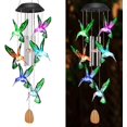 thumbnail image 4 of Solar Wind Chimes Lights LED Color Changing Hanging Butterfly Hummingbird Angel, 4 of 13