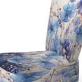 thumbnail image 4 of Designart "violet Tranquil Petals IV" Purple Abstract Upholstered Accent Chair - Modern Arm Chair For Bedroom, 4 of 5