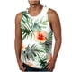 thumbnail image 1 of Camiseta sin mangas de cuello redondo para hombre, estilo informal, con estampado hawaiano, sin mangas, deportiva, con cuello redondo, 1 of 4
