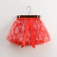 thumbnail image 2 of Posijego Girls Valentine's Day Skirts Heart Mesh Skirt for Little Girls Elastic High Waist A-Line Mini Skirts Size 3-8 Years, 2 of 5