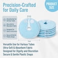 thumbnail image 5 of BlinkLLX 14 Packs Soft Abdominal Feeding Tube Pads Light Blue Nursing Care Covers, 5 of 6