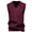 Wine, variant on Men's Sweater Vests V Neck Sleeveless Pullover Knit Tops Casual Stretchy Lightweight Fall Winter Argyle Sweaters (XL, Wine)