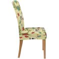 thumbnail image 3 of RYLABLUE Retro Style Skulls and Roses Stretch Chair Cover Protector Seat Slipcover for Dining Room Hotel Wedding Party Set of 6, 3 of 5