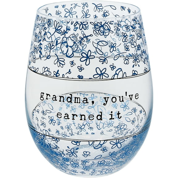 Grandma - 18 oz Stemless Wine Glass