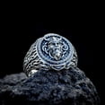 thumbnail image 4 of Odin Ring for Men, Norse Viking Odin Head Ring, Viking Celtic Knot Ring, Vintage Celt Odin Amulet Ring, Odin Warrior Totem Tribal Ring Silver Black, Punk Viking Jewelry Gift for Men mens, 4 of 5