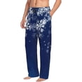 thumbnail image 6 of Sikiie Christmas Blue Pajama Pants Men, PJ Bottoms, Sleep & Lounge Pants-Small, 6 of 6
